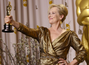 Meryl Streep ganadora del Oscar a Mejor Actriz por La Dama de Hierro